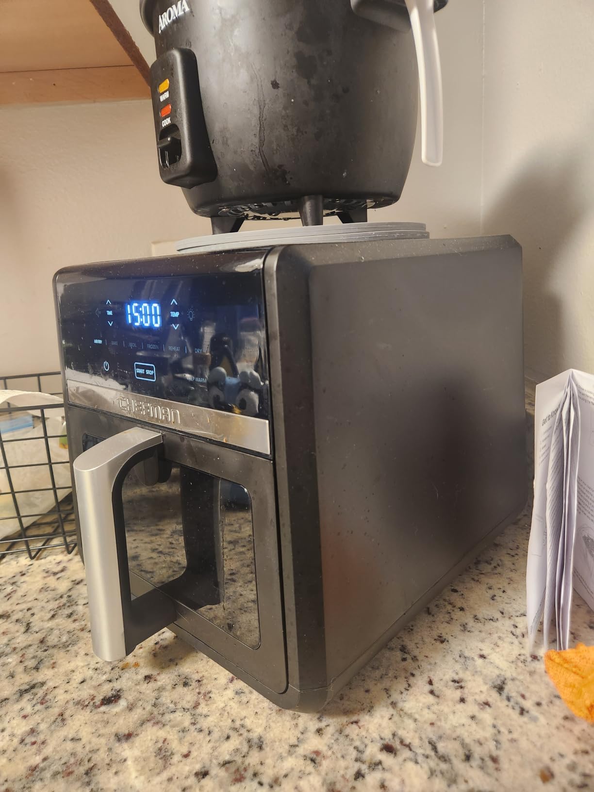 Chefman Air Fryer 9 Qt | TurboFry 7-in-1 High-Powered 450°F Cooking for Crispier and Even Results | XL Basket with Viewing Window | Air Fry, Bake, Broil, Reheat, Dehydrate, Defrost, Keep Warm customer photo 1