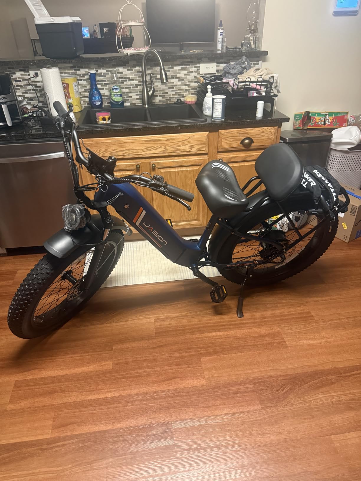 Jasion Thunder/PRO/ST Electric Bike, 2000W/1800W Peak Ebikes for Adults, 26'' Fat Tire Best Ebike for Men, 90/80 Miles with 1040Wh/864Wh Battery, 35/30+ MPH Max Speed Bicycles, 500/400LB Capacity customer photo 1