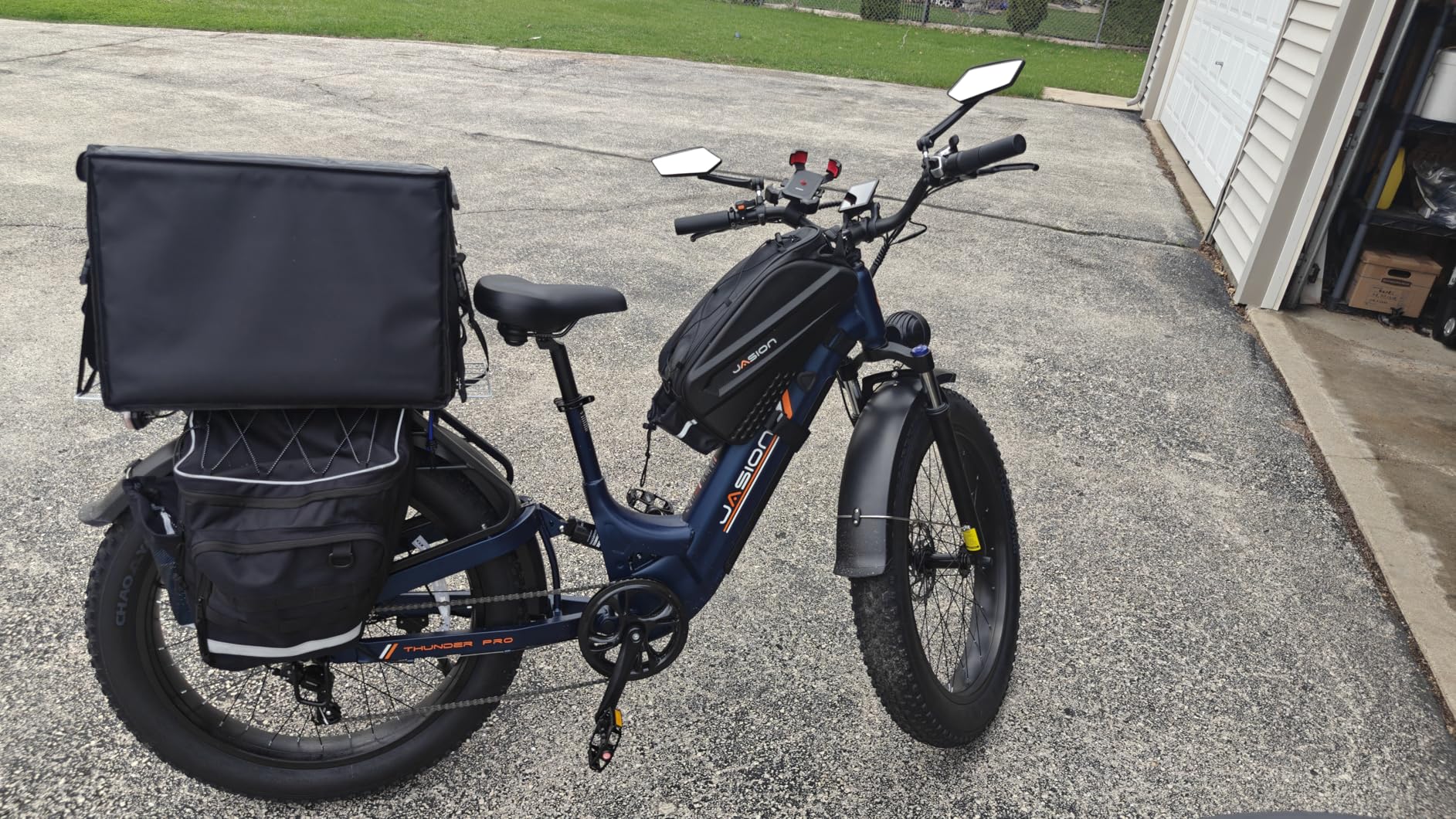 Jasion Thunder/PRO/ST Electric Bike, 2000W/1800W Peak Ebikes for Adults, 26'' Fat Tire Best Ebike for Men, 90/80 Miles with 1040Wh/864Wh Battery, 35/30+ MPH Max Speed Bicycles, 500/400LB Capacity customer photo 2