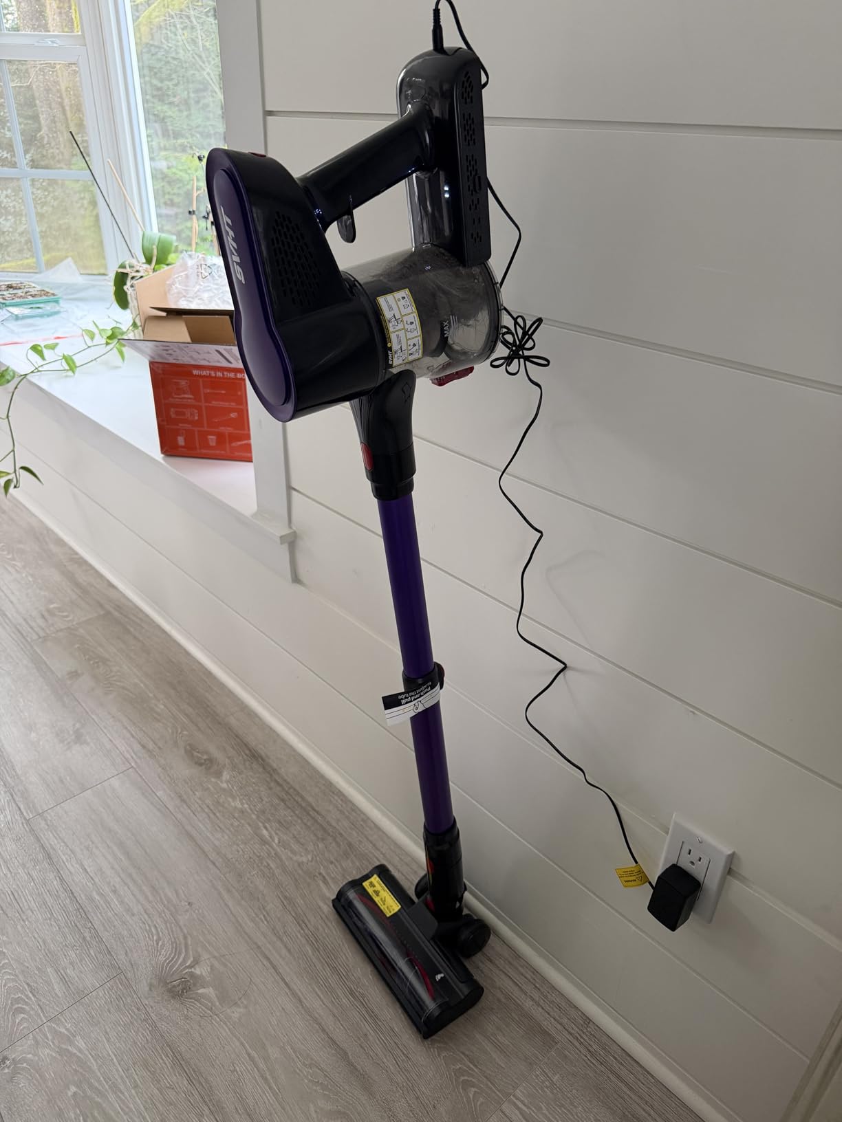 Cordless Vacuum Cleaner, 500W 45KPA 50Mins Stick Vacuum Cleaners for Home | Self-Standing, Anti-Tangle Brush, 1.6L Dust Cup, with LED Light, Lightweight Vacuum for Pet Hair, Carpets, Hard Floors customer photo 2