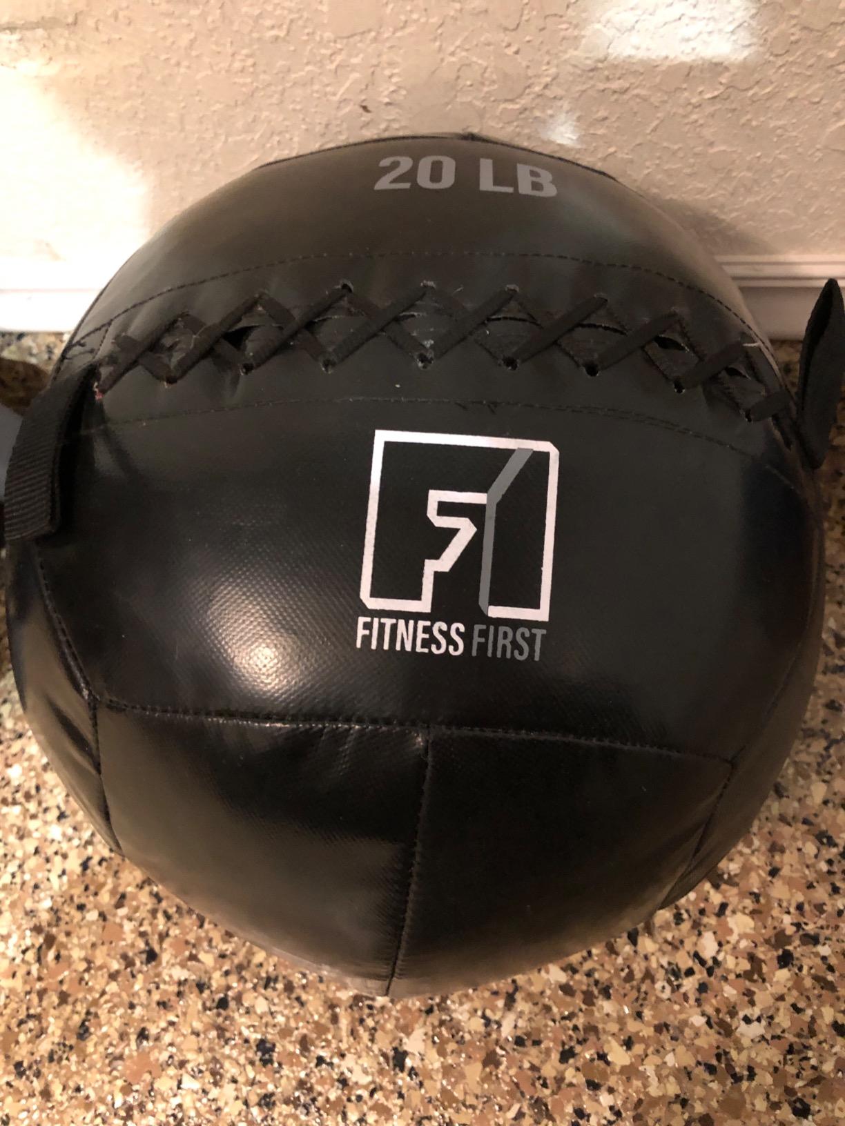 Fitness First Soft Wall Ball, 5-25 LBS, Durable Reinforced for Core Strength Building, Cardio customer photo 1
