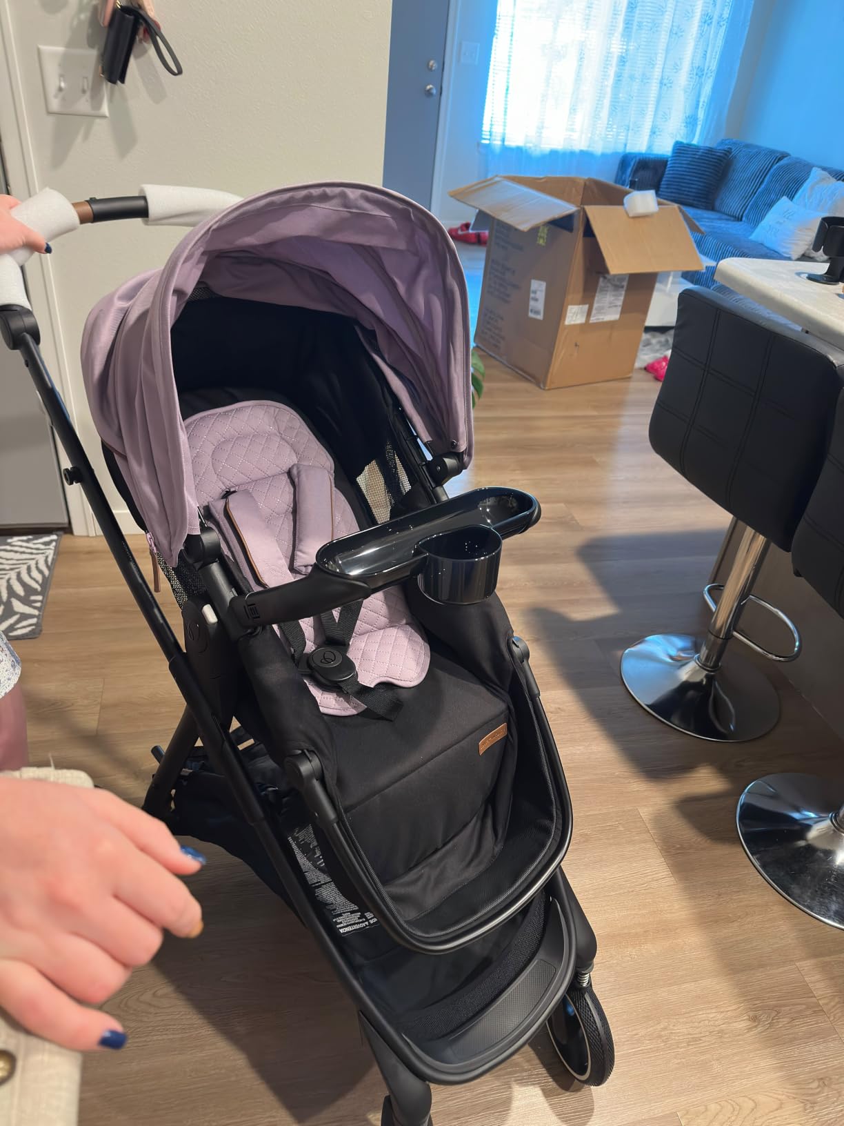 Shyft Intuiti+ Travel System w/ Revolve180 LiteMax NXT Rotating Car Seat | with SensorySoothe, Green & Gentle Fabric, & SensorSafe, Infant/Preemie Lightweight Car Seat, Rear-Facing 3-30 lbs (Agate) customer photo 1