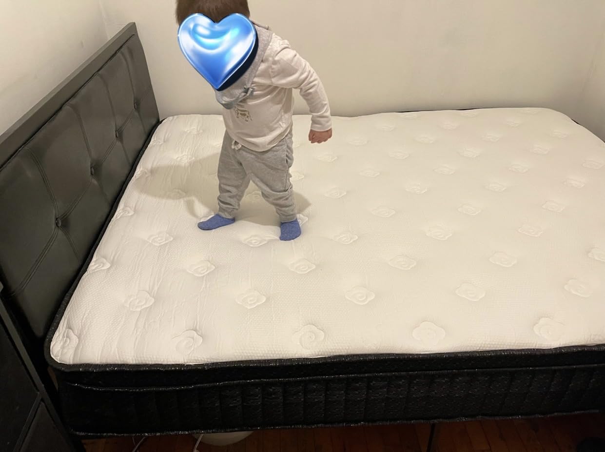 Ailis Queen Mattress, 14 Inch Queen Hybrid Mattress in a Box, Medium Firm with Upgraded Pocket Springs for Superior Motion Isolation, Strong Edge Support & Breathable Comfort customer photo 2