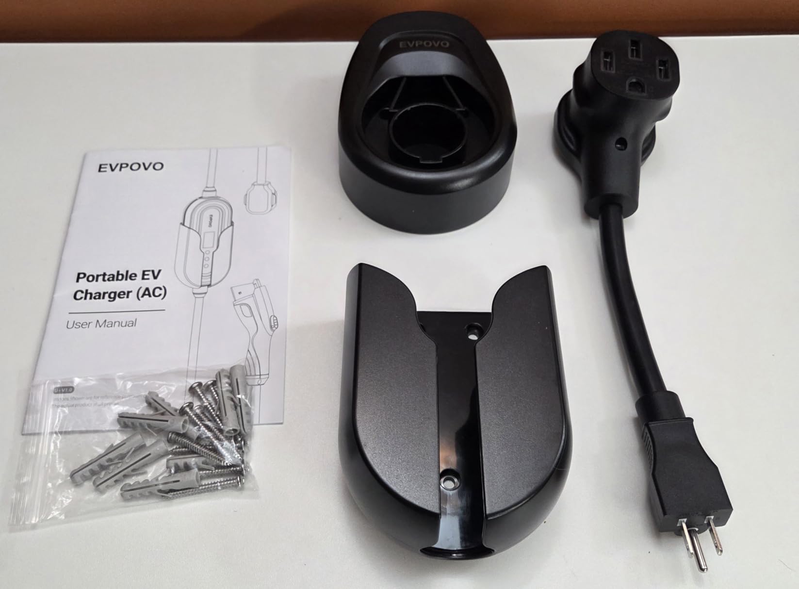 Level 2 EV Charger 32 Amp Portable J1772 NEMA 14-50 7.6kW 25ft Cable | Portable Electric Car Charger, Home EV Charger Level 2, WiFi App, Adjustable 16/20/24/32A, ETL Listed, IP66 Weatherproof customer photo 1