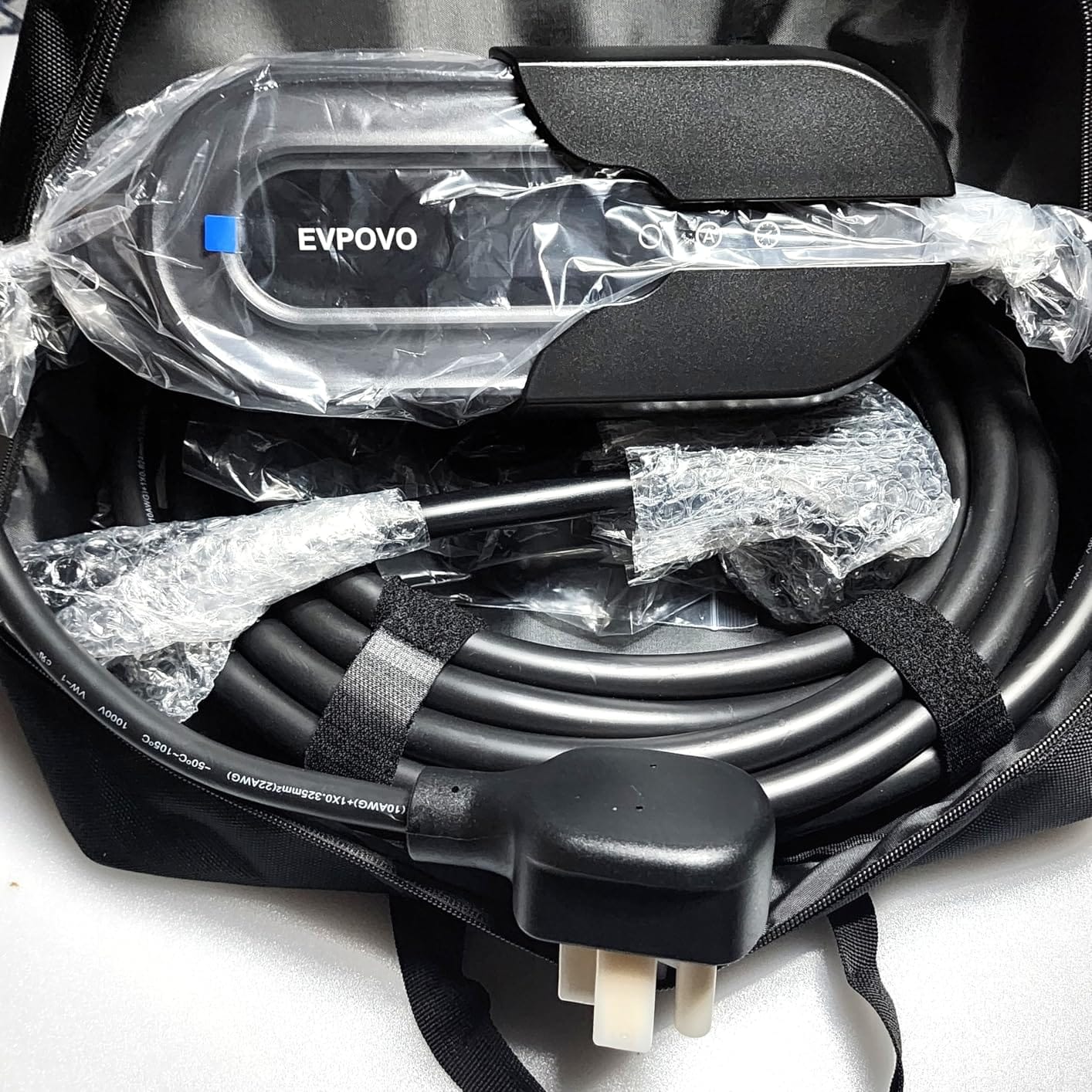 Level 2 EV Charger 32 Amp Portable J1772 NEMA 14-50 7.6kW 25ft Cable | Portable Electric Car Charger, Home EV Charger Level 2, WiFi App, Adjustable 16/20/24/32A, ETL Listed, IP66 Weatherproof customer photo 2