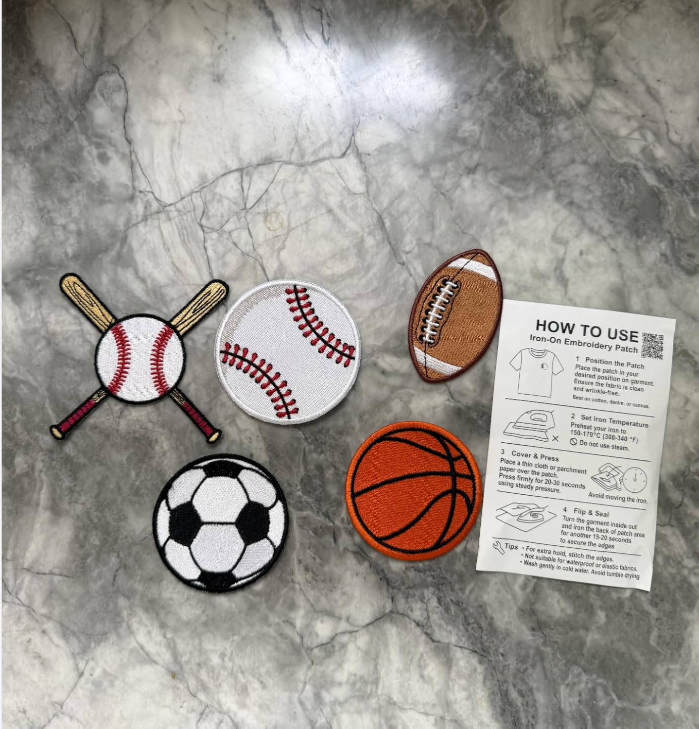 Basketball Iron On Patch, Embroidered Sew On Basketball Patch | Iron-on and sew-on embroidered basketball patch for jackets, hats, backpacks and sports bags customer photo 1