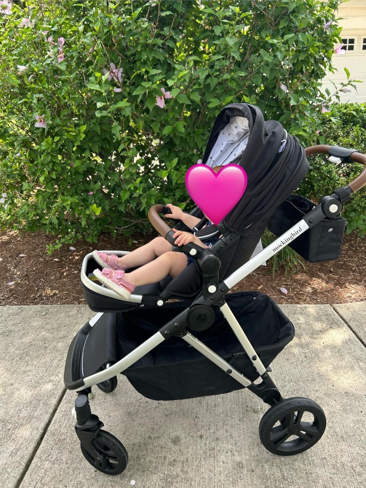 Mockingbird Single-to-Double Stroller 3.0 - Convertible Full Size Baby Stroller for 1, 2, or 3 Kids with 44 Possible configurations, Travel System Compatible - Oat customer photo 2