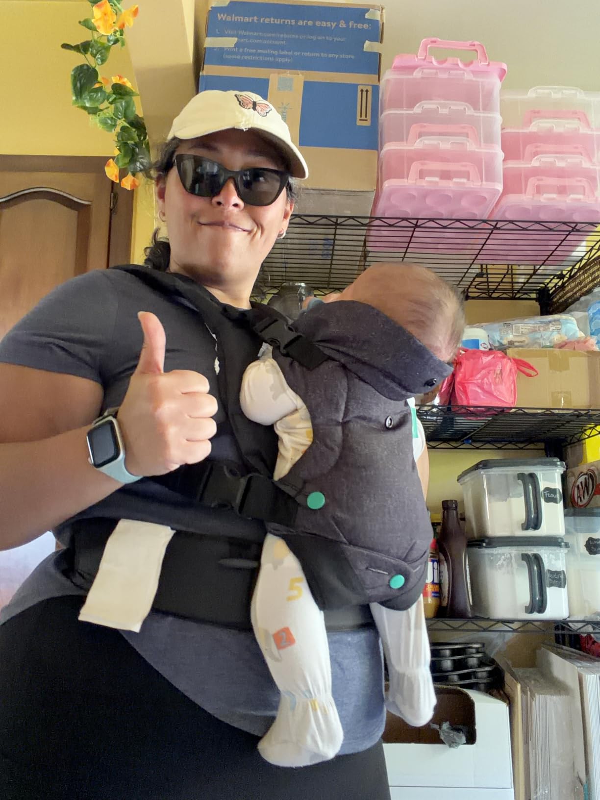 Infantino Flip Luxe 4-in-1 Baby Carrier Ergonomic 7-35 lbs, Onyx customer photo 1