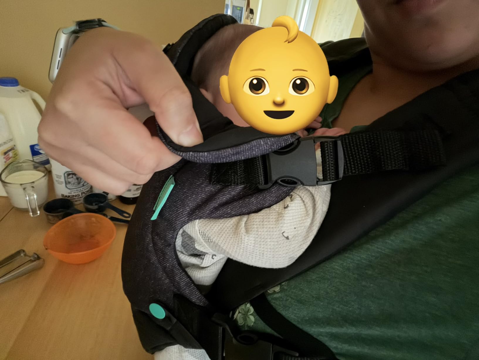 Infantino Flip Luxe 4-in-1 Baby Carrier Ergonomic 7-35 lbs, Onyx customer photo 2
