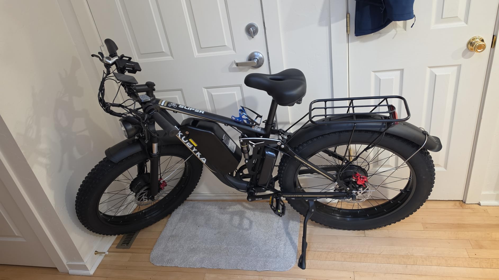 9000W Dual Motor Electric Bike for Adults, 48MPH Fast Full Suspension Ebike, 52V 36Ah Removable Battery for 120 Miles Range, 26 Inch Fat Tire Dual Shock All-Terrain E-Bike, 400lbs Capacity customer photo 2