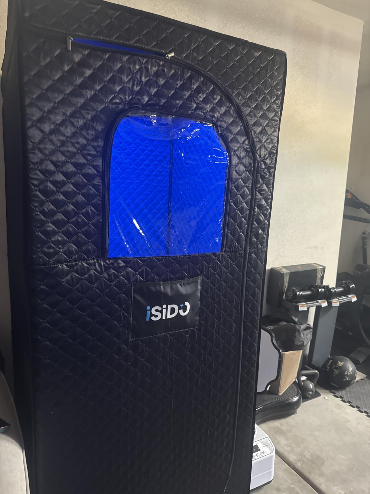 Infrared Steam Sauna with 660nm 470nm 850nm Red & Blue Light Therapy | Portable Steam Sauna with Infrared Light Panel, 3L 1300W Steamer, Folding Chair, Sauna Tent Personal Sauna Indoor Home Sauna customer photo 1