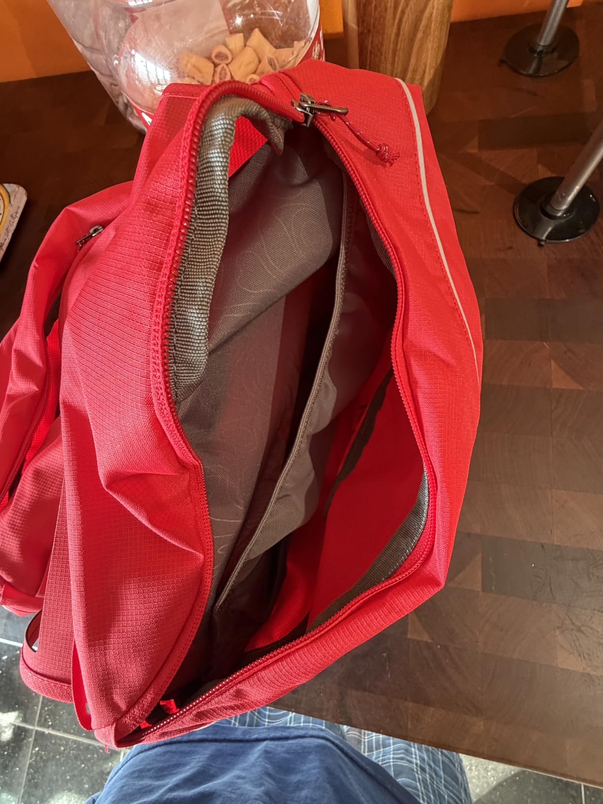 Ruffwear Palisades Dog Backpack, Red Currant, Medium | Multi-Day Pack with Removable Saddlebags, 6-Point Adjustment, Padded Handle, Breathable Adjustable Harness, Beacon Light Loop customer photo 1