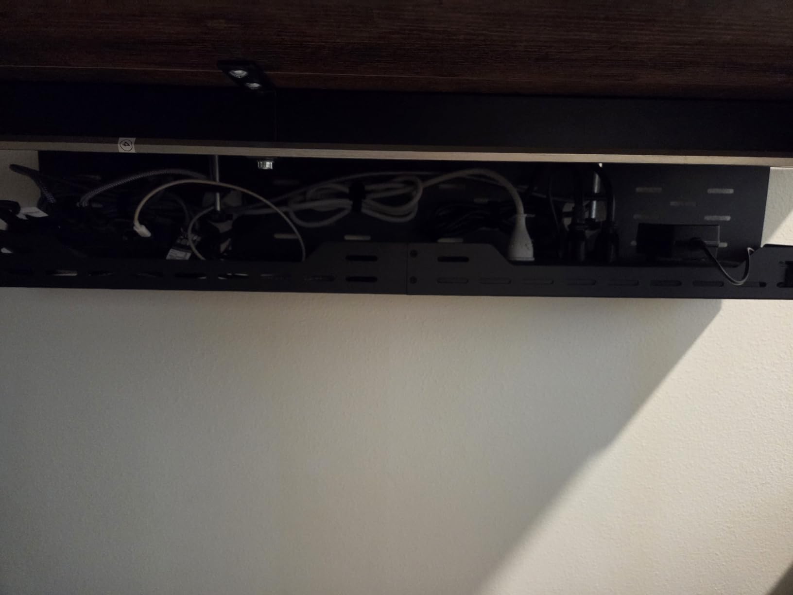 Univivi Under Desk Cable Management Tray, Cable Management, 32 inch, Black | Durable Steel Material, Under Desk Cable Tray with No-Drill C-Clamp and Screw Mount, Wire Management for Office/Home customer photo 2