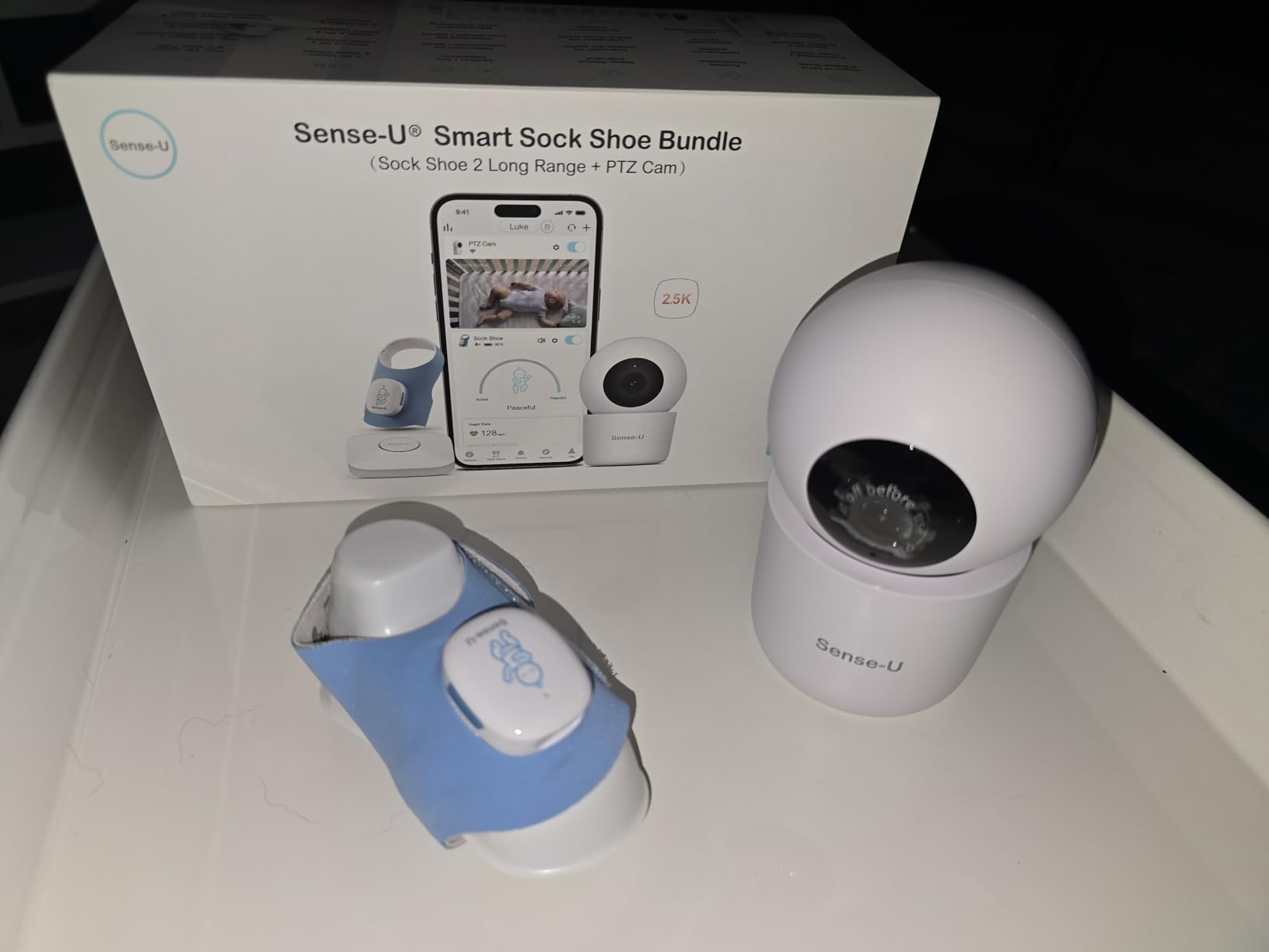 Smart Baby Sock Shoe 2 Bundle - Heart Rate & Sleep Pattern Tracking with 2.5K HD Video Camera, AI Cry Detection & Audio customer photo 2