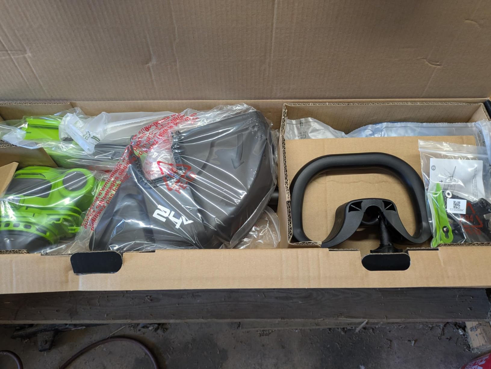 Greenworks 24V 13 in String Trimmer, 10 Blades, 4.0 Ah Battery customer photo 2