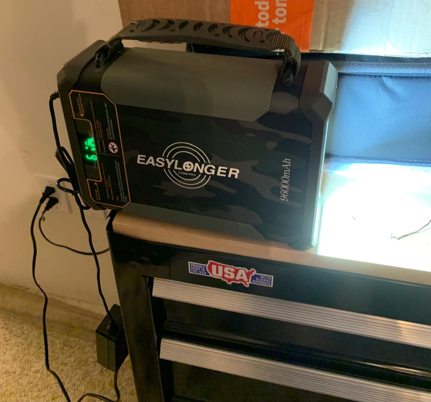 EASYLONGER ES960 PRO CPAP Battery Pack 297.6Wh CPAP Battery for Camping | 3-Night CPAP Portable Power Station, LiFePO4 Battery for AirSense 11/10, AirCurve 11, AirMini, DreamStation, Luna TravelPAP customer photo 1