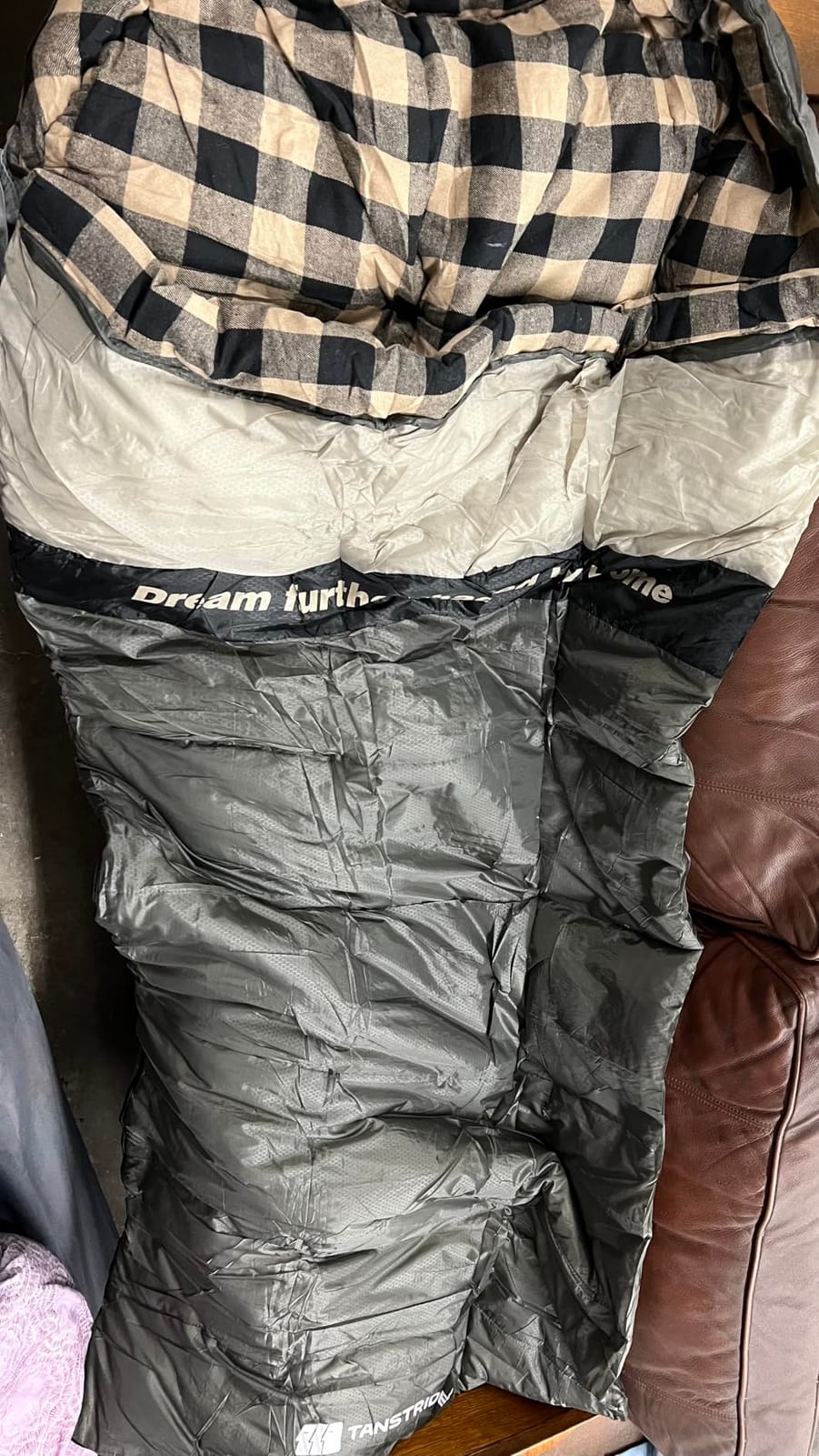 Cotton Flannel XXL Winter Sleeping Bags for Adults Big and Tall,Cold Weather 90x39 Inch Camping Sleep Bag,Waterproof Machine Washable 4 Season Outdoor Camping Gear,2-Way Zipper customer photo 1