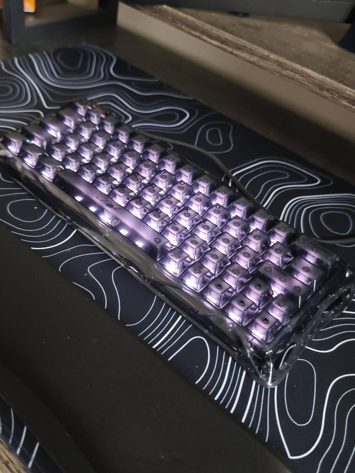 GravaStar Mercury V60 Magnetic Gaming Keyboard, 8000Hz Polling Rate, Rapid Trigger Keyboard with Hall Effect Switches, 0.005mm Precision, Hot-Swappable, RGB, Wired for Windows/Mac - Onyx Crystal customer photo 1