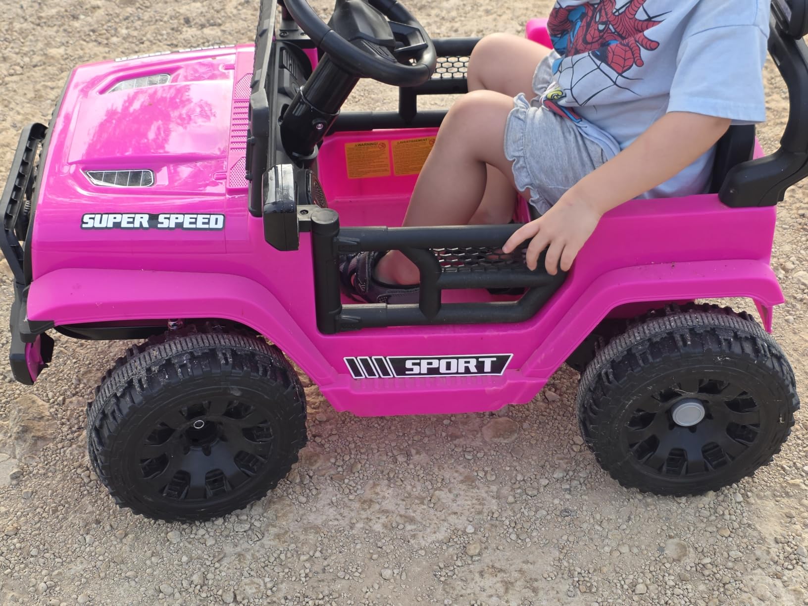 12V Ride on Car for Kids with Parent Remote Control, Police Black | Electric Car with Spring Suspension, LED Lights & Music Player - Safe Battery Toy for Kids, Christmas & Birthday Gift customer photo 2