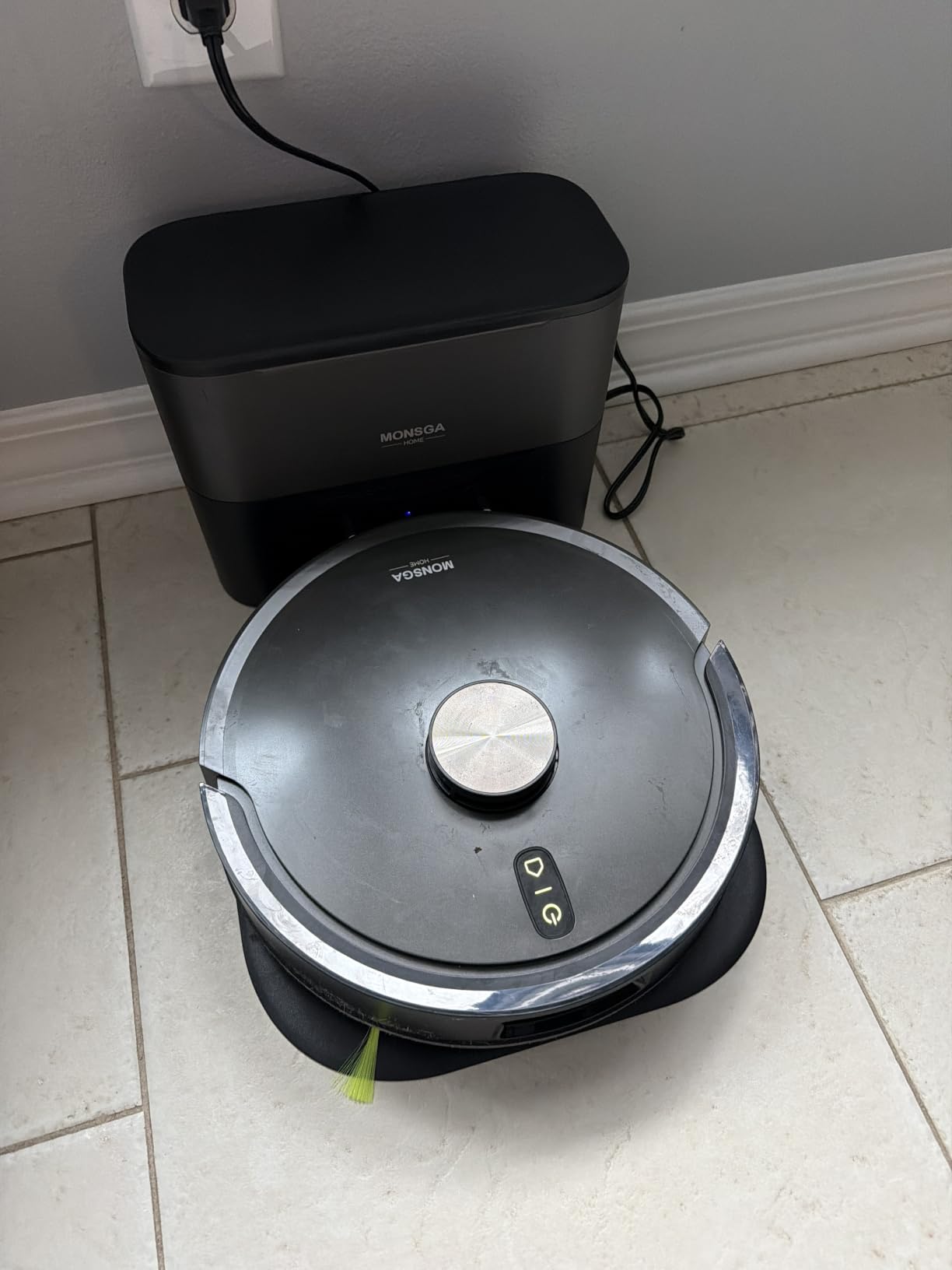 MONSGA Robot Vacuum and Mop, 90 Days Self-Emptying with 8000Pa Suction | Dual Anti-Tangle for Pet Hair, Carpet and Hard Floor, LiDAR Navigation, Smart Mapping, 160Mins Runtime, APP & Voice Control customer photo 2
