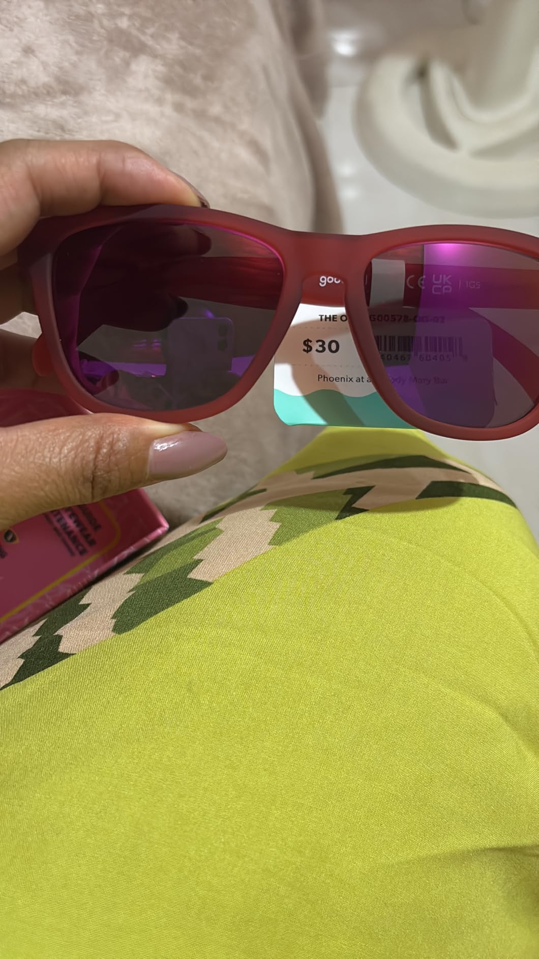 goodr Polarized Sunglasses, Medium Sized (OG), UV400 Protection, No Slip, No Bounce customer photo 2