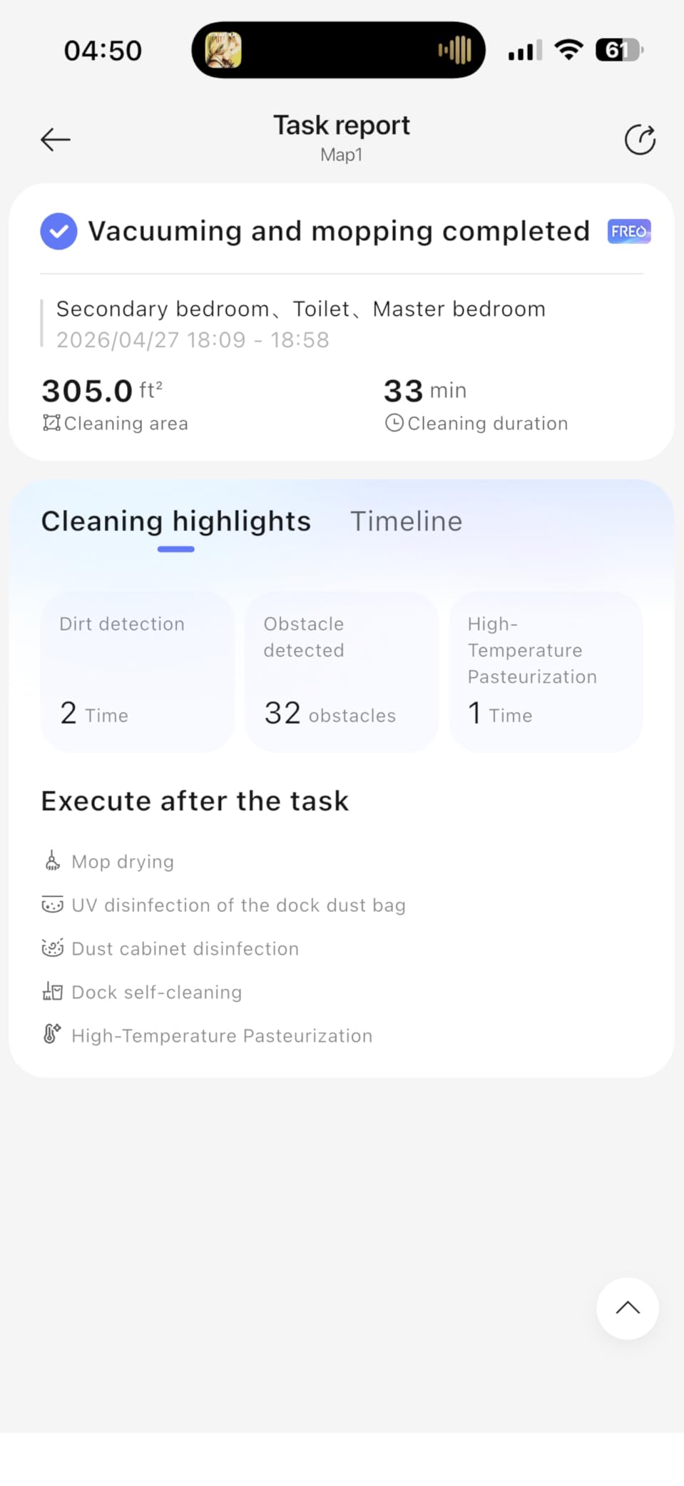 NARWAL Flow 2 Robot Vacuum and Mop Combo, 31,000Pa Suction, FlowWash Self-Cleaning Mop, AI Object Recognition, Self-Emptying & Refilling, 212°F Hot Water Mop Washing & Drying, Tangle-Free Design customer photo 2