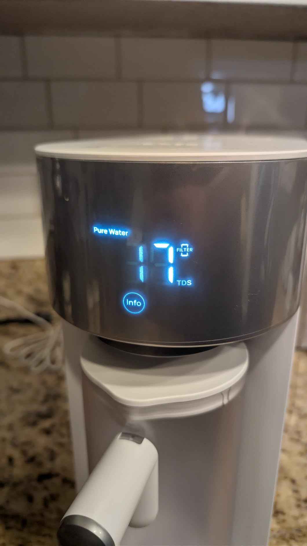 DREO Reverse Osmosis Water Filter Countertop, RO Filtration System, 3:1 Pure to Drain, TDS & Filter Life & 2 Autofill Pitchers, Install-Free, Self-Cleaning Water Purifier, RO Water Filter customer photo 1