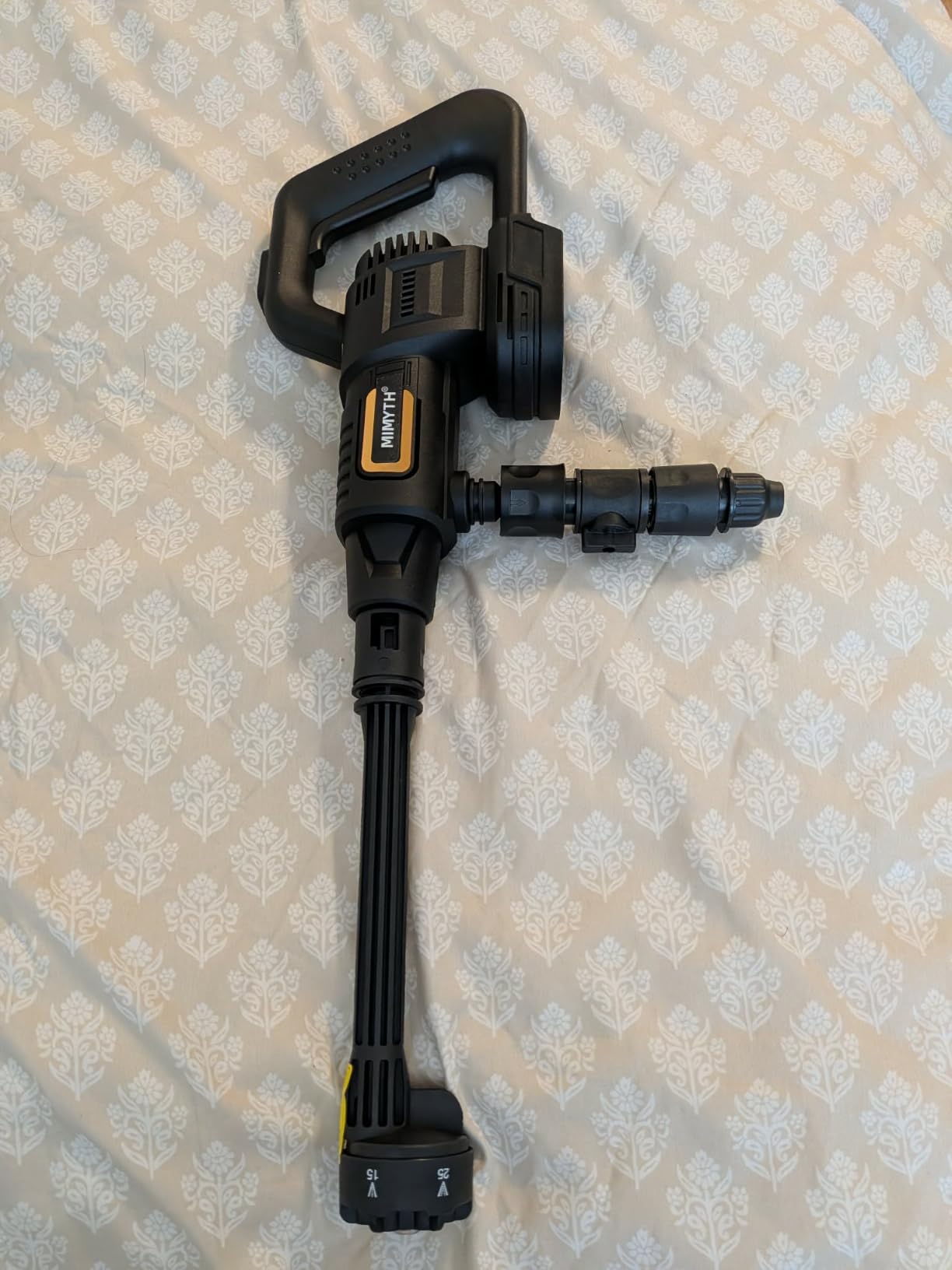 Cordless Pressure Washer Battery Powered; 1200PSI Brushless Power Washer | Brushless Motor; 3 Power Level Adjustable; 6-IN-1 Nozzle; 23FT Elastic Hose; Washer for Car, Home, Patio, Driveway customer photo 1