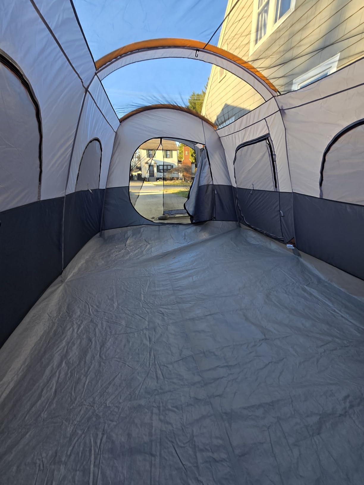 UNP Camping Tent 8 Person Waterproof Big Tunnel Tent with Screen Porch | Rainfly Screen Room Outdoor Large Tents for Family Camping 20' x 9' x 80in(H) customer photo 1