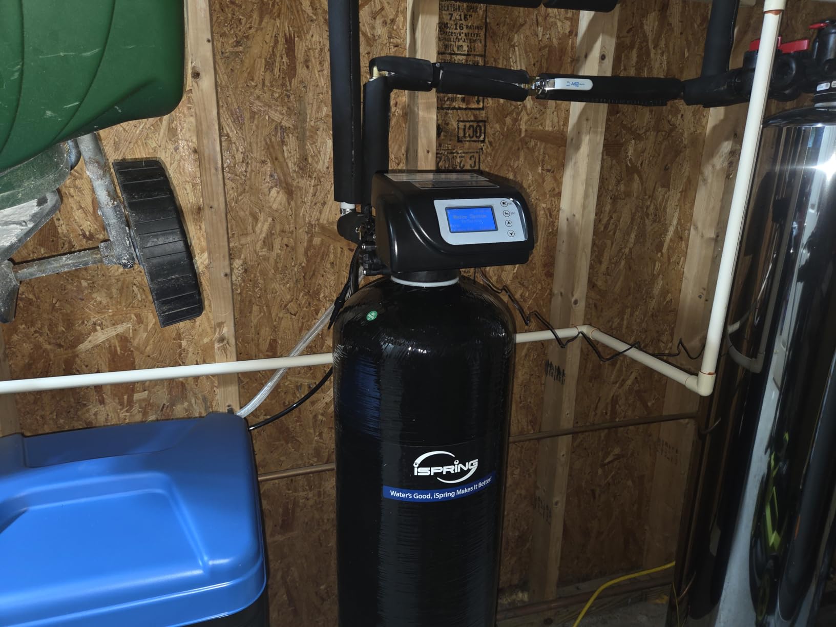 iSpring WCSTB45KG 45,000 Grains Whole House Water Softener with Brine Tank | Whole House Hard Water Scale Remover, Automatic Backwash & Regeneration, Commercial & Residential Use, Reduces Hardness customer photo 2