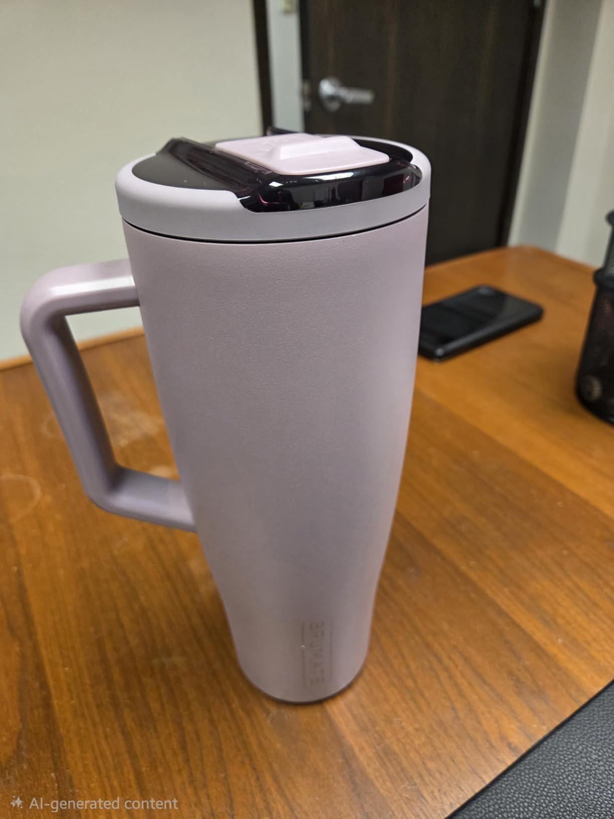 BrüMate Era Flip 40oz Tumbler with 100% Leakproof Covered Straw Lid | Hygienic Covered Straw | Insulated Stainless Steel Water Bottle with Handle | Cup Holder Friendly | BPA-Free (Nightfall Blue) customer photo 1