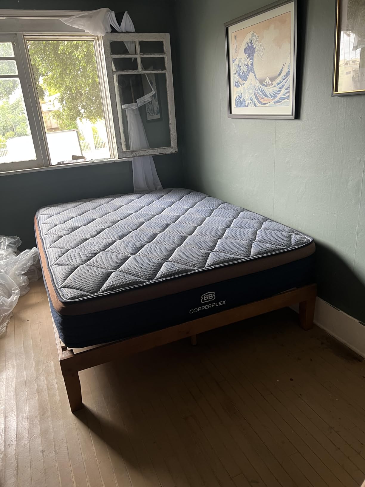 CopperFlex 12 Inch Queen Mattress | Hybrid Cooling Copper | Pressure Relief | CertiPUR-US Certified customer photo 1