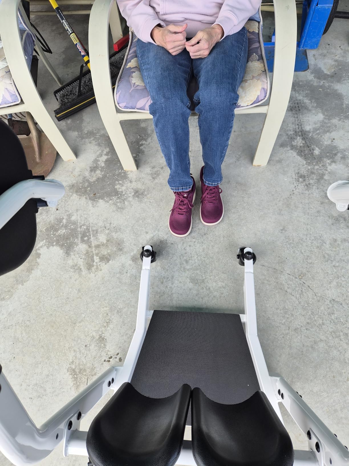 VOCIC Sit to Stand Lift, One-Step Stand Assist Lift for Elderly, Patient Lift Chair Transport Unit with Wheels, Fall Prevention & Muscle Building, AY03 2026 Upgraded customer photo 1
