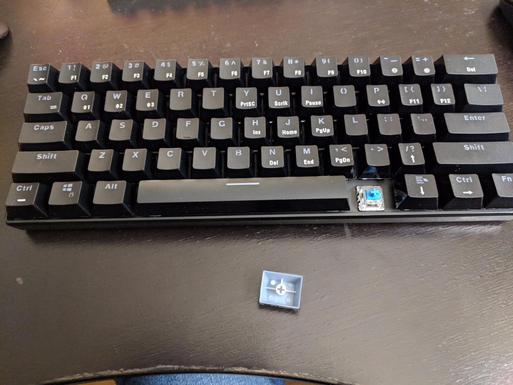 RK ROYAL KLUDGE RK61 Wireless 60% Mechanical Keyboard, Mini Portable Size | 61 Keys Triple Mode BT5.0/2.4G/USB-C Compact Gaming Keyboard, PBT Keycaps, Pro Software, Hot Swappable Custom Switches customer photo 1