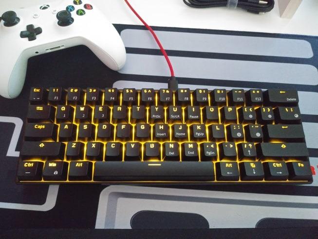 RK ROYAL KLUDGE RK61 Wireless 60% Mechanical Keyboard, Mini Portable Size | 61 Keys Triple Mode BT5.0/2.4G/USB-C Compact Gaming Keyboard, PBT Keycaps, Pro Software, Hot Swappable Custom Switches customer photo 2