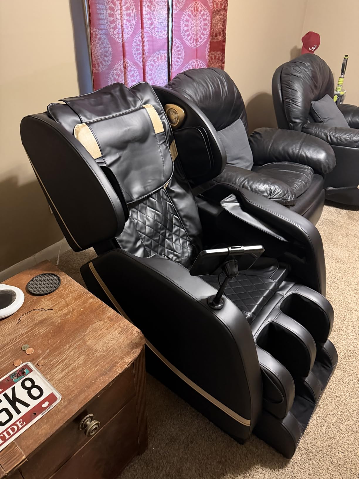 Megashock SL Track Massage Chair, Zero Gravity, Full Body, for Home Office | 12 Fixed Rollers, 8 Airbags, 15 Programs, Hip Vibration, Back Heating, Foot Massage, Bluetooth Speaker, Gift for Family customer photo 1