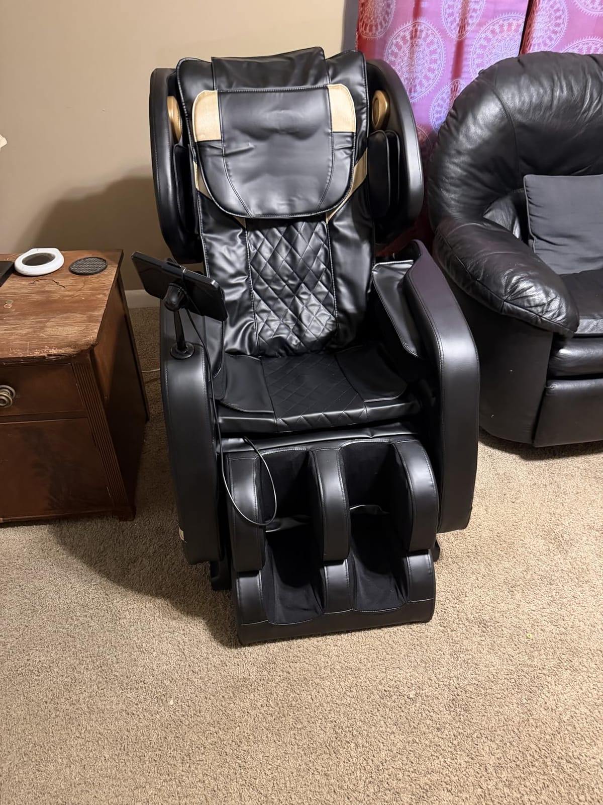 Megashock SL Track Massage Chair, Zero Gravity, Full Body, for Home Office | 12 Fixed Rollers, 8 Airbags, 15 Programs, Hip Vibration, Back Heating, Foot Massage, Bluetooth Speaker, Gift for Family customer photo 2