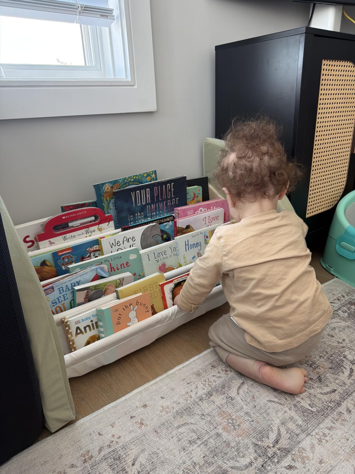 KiddoCood Wood Kids Bookshelf & Book Display Organizer, 28.7