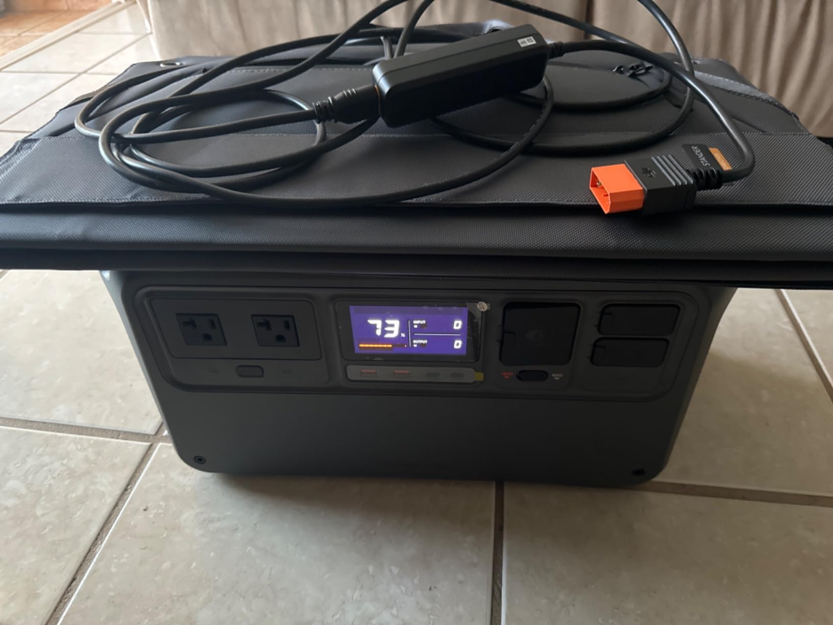 DJI Power 1000 V2 100W Solar/Car Charging Combo, 1024Wh LFP Battery | Solar Generator with Panel, 2600W Output, Car Power Outlet to SDC Power Cable, Car Charging, Camping, Road Trip, RV customer photo 2