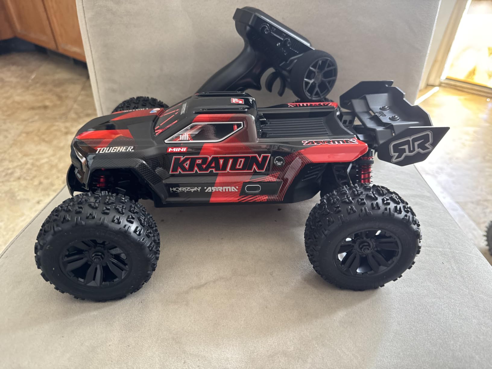 ARRMA 1/16 Mini Kraton 3S DSC 4X4 RTR Brushless RC Speed Truck, Black/Red | RC Car, Battery and Charger Not Included ARA2508T1 customer photo 1