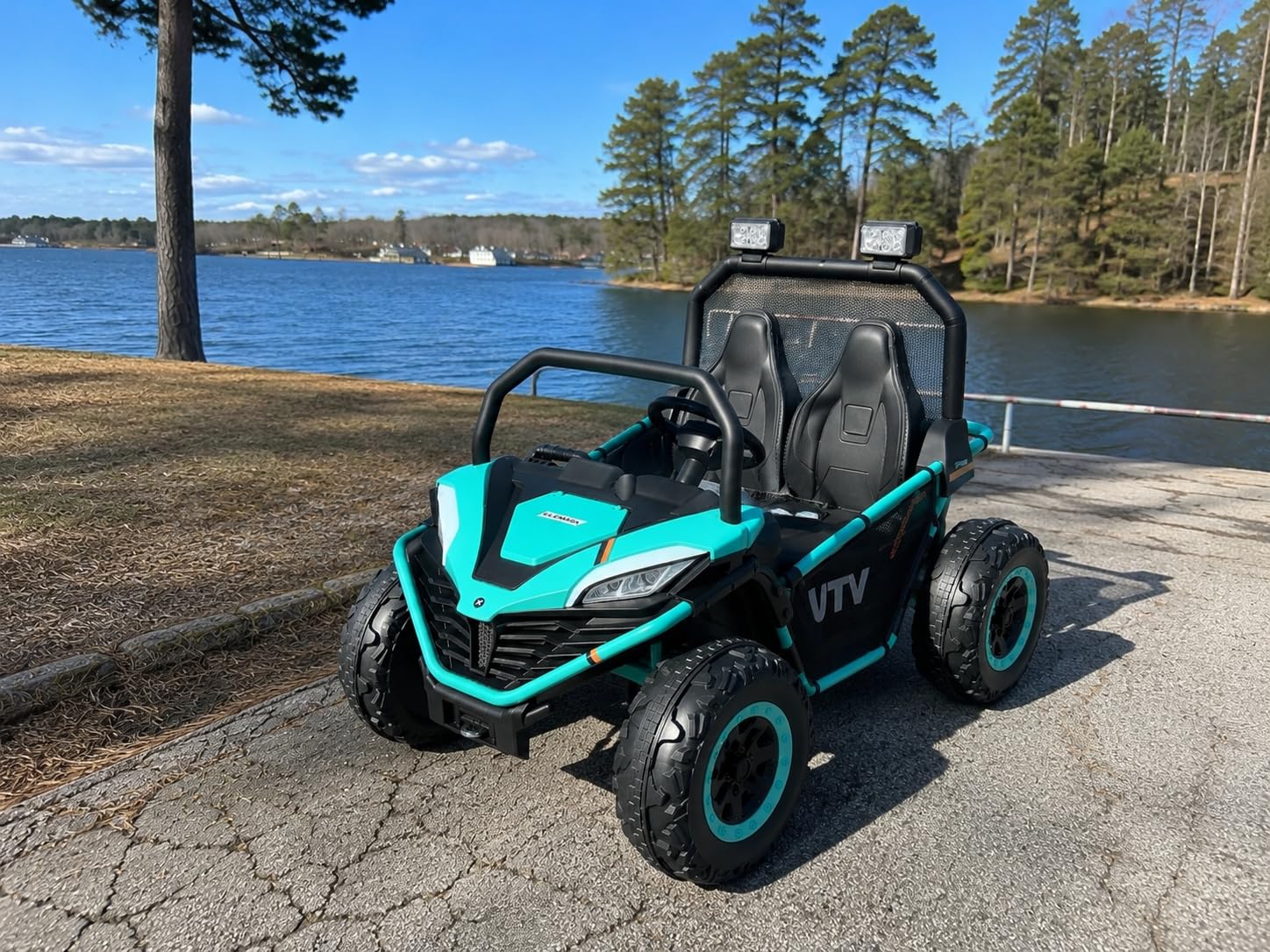 ELEMARA 24V Ride on Car for Kids, 2 Seater XL 20