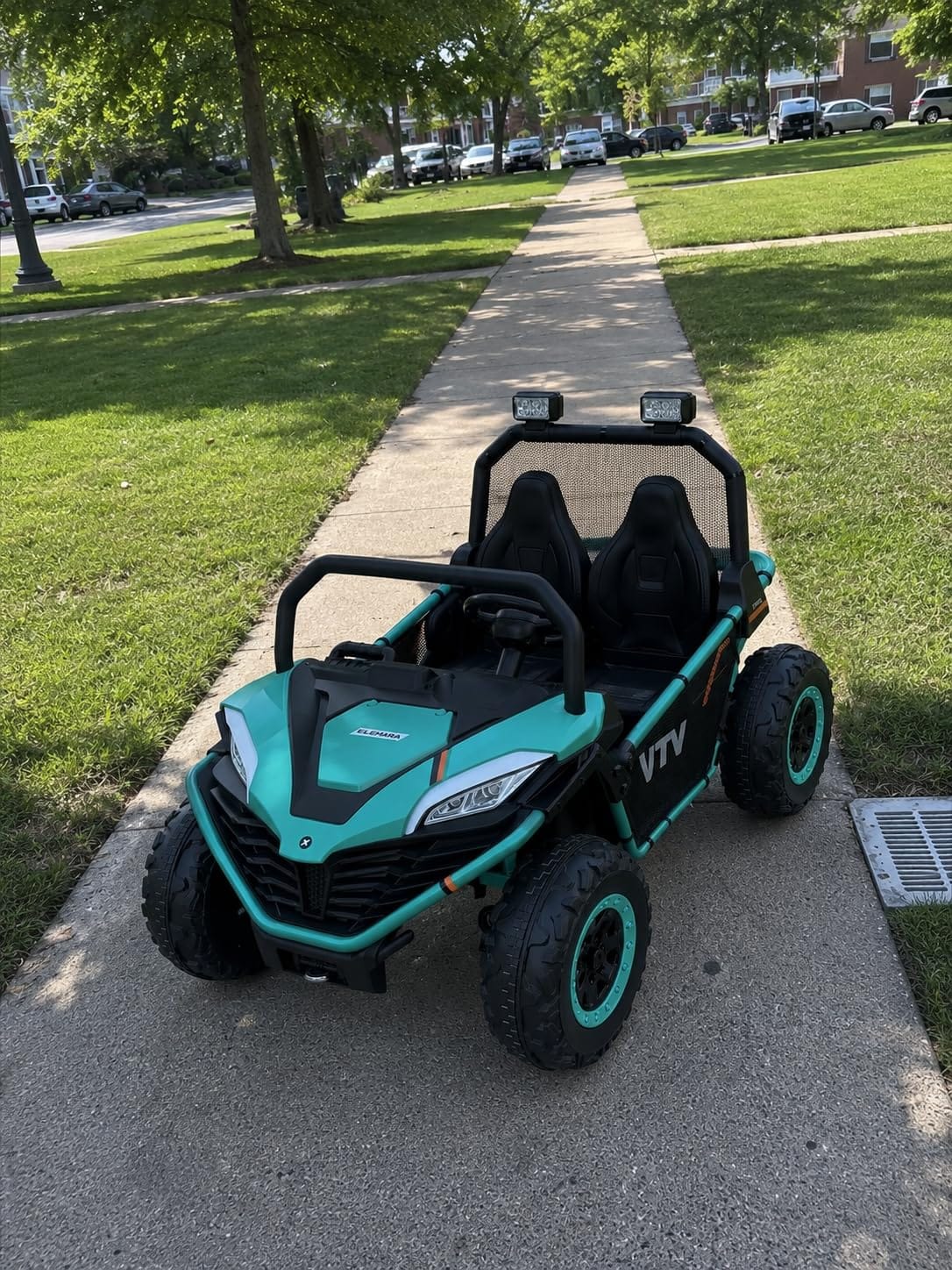 ELEMARA 24V Ride on Car for Kids, 2 Seater XL 20