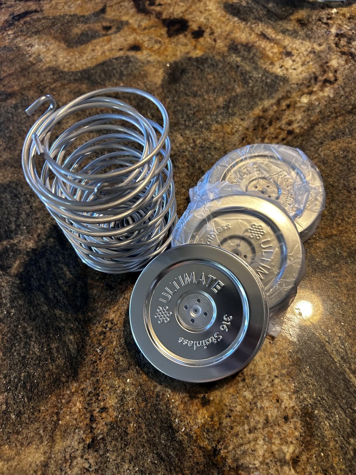 Ultimate Fermentation Kit to Make Probiotic Vegetables: Sauerkraut, Kimchi, Pickles w/FREE Digital Guide, 3 Fermenting Springs & Venting Lids for Easy Pickling in Wide Mouth Mason Jars (Not Included) customer photo 2