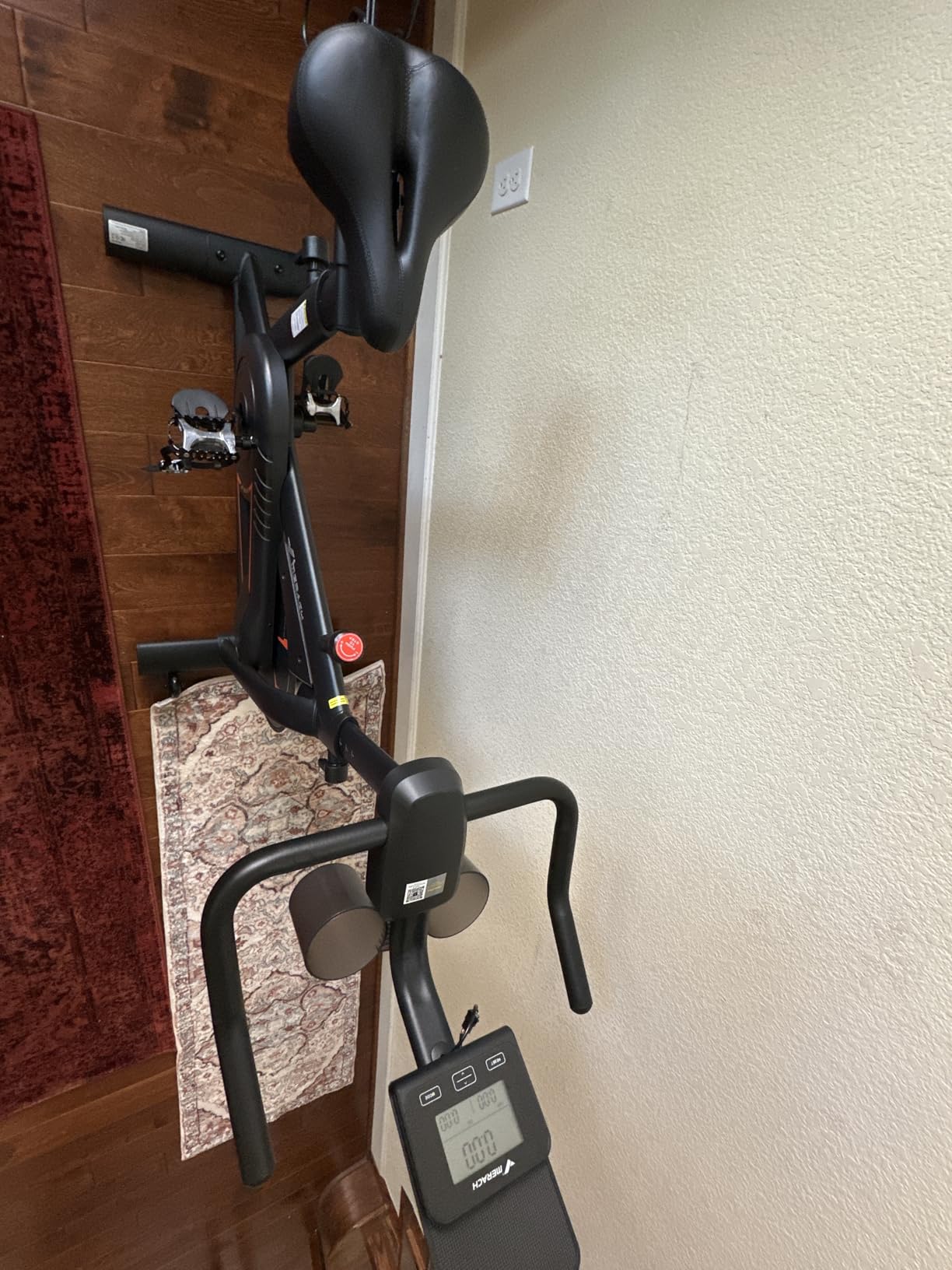 MERACH S36 Exercise Bike, Magnetic Resistance, 330lbs Capacity | Stationary Bike for Home, Quiet Drive, Fitness App with Courses, Adjustable Seat, Indoor Cycling Bike customer photo 2