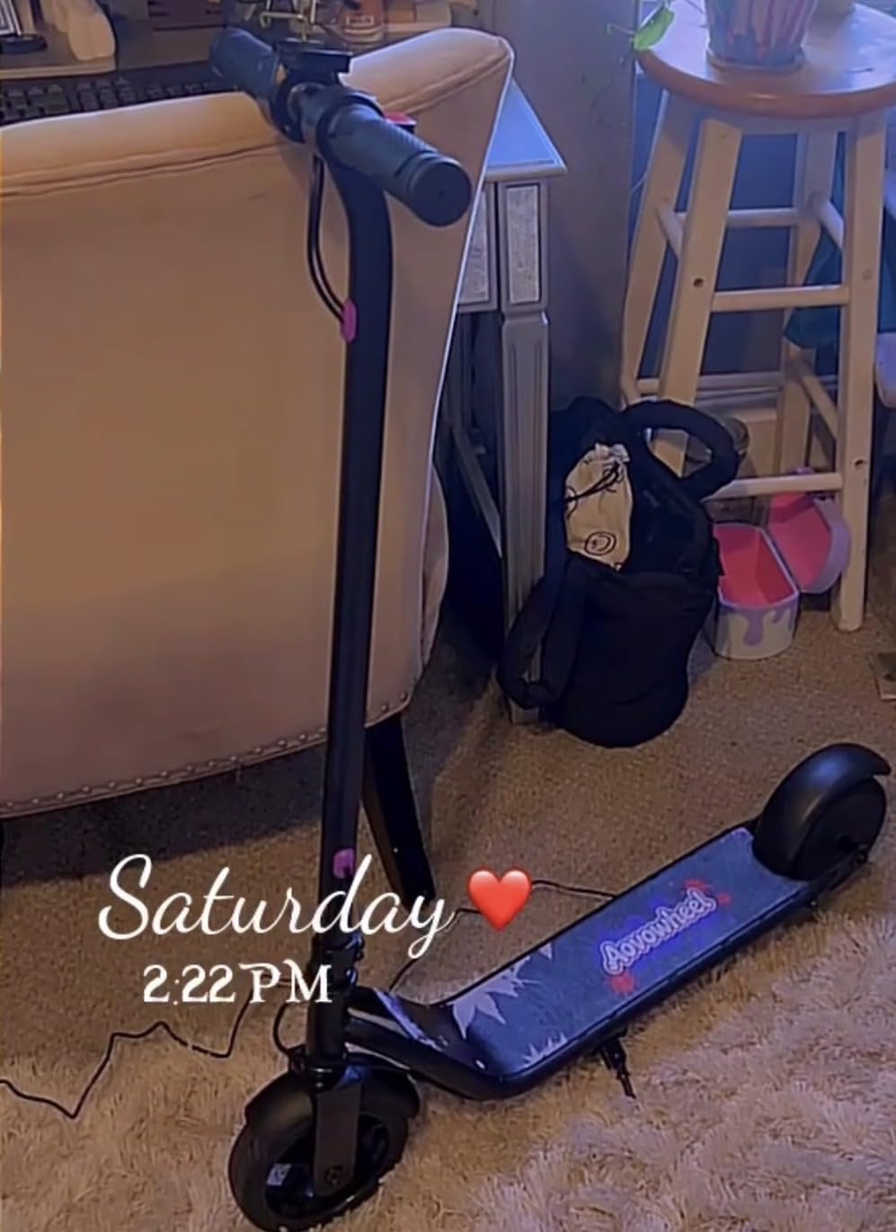Aovowheel Electric Scooter for Adults, Folding E Scooter with 350W/500W Motor 16/24 Mph Top Speed, Max 19-23 Miles Long Range, 8.5'/10'/14' Tires Commuting Scooters with Dual Brakes System, APP customer photo 1