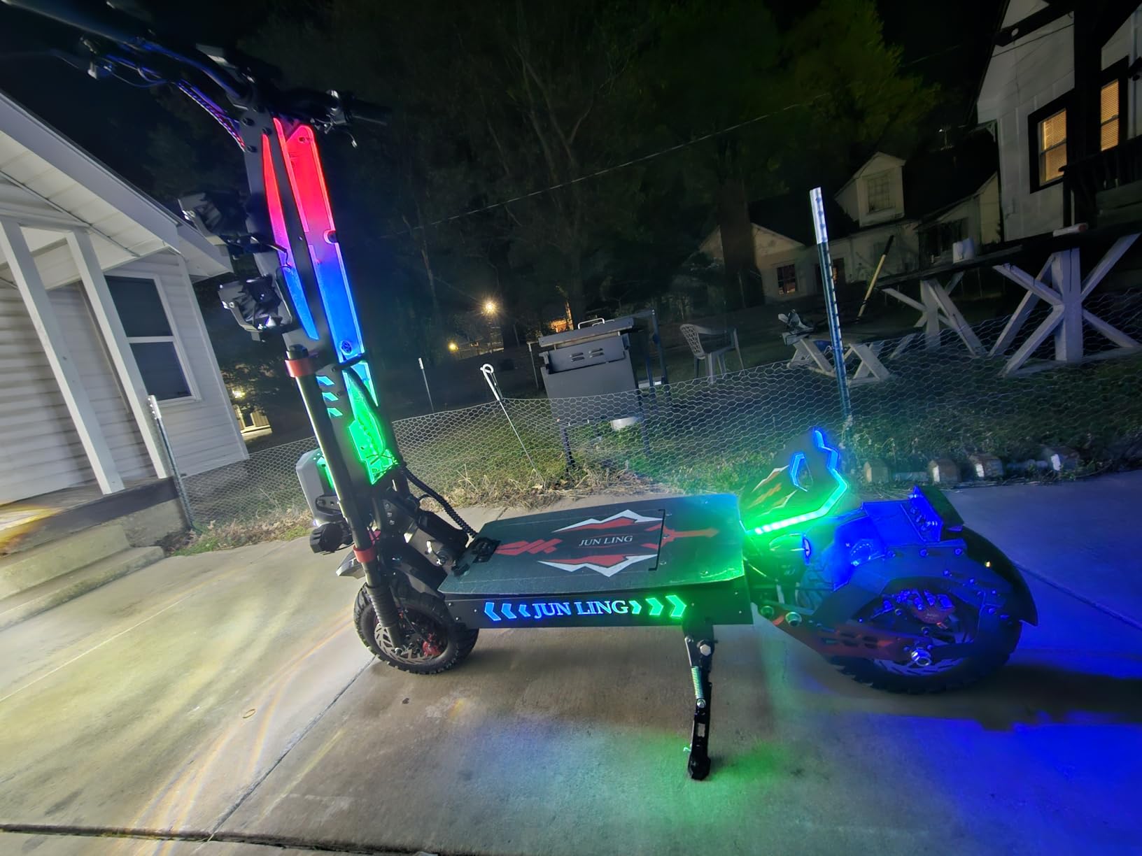 Electric Scooter for Adults, Max 45-56MPH & 50-70Mile Range | 10000W/5600W/3600W Dual Motors,60V 18.2/30AH,Dual Suspension Folding E-Scooter with LED Lights & Off-Road Tires JL86/GD83/RD2 customer photo 2