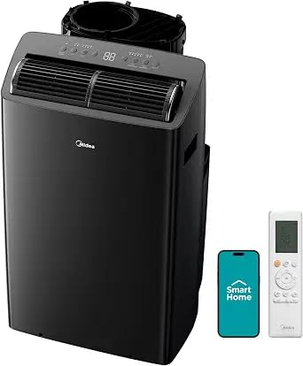 Midea Duo 14,000 BTU Portable Air Conditioner, Inverter Ultra Quiet | 12,000 BTU SACC High Efficiency Inverter Portable AC, Cools up to 550 Sq. Ft. Smart & Remote Control, Alexa/Google Assistant customer photo 2