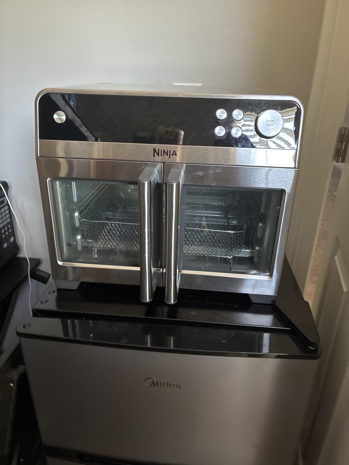 Ninja French Door Premier Air Fry Oven, 10-in-1, Cyberspace, FO101BL | 450F cyclonic air, PFAS-free surface, Air fry, sear crisp, bake, broil, toast, dehydrate customer photo 1