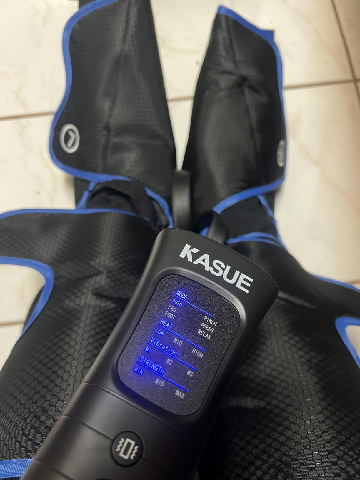 MEKZU Air Compression Leg Massager with Heat customer photo 2