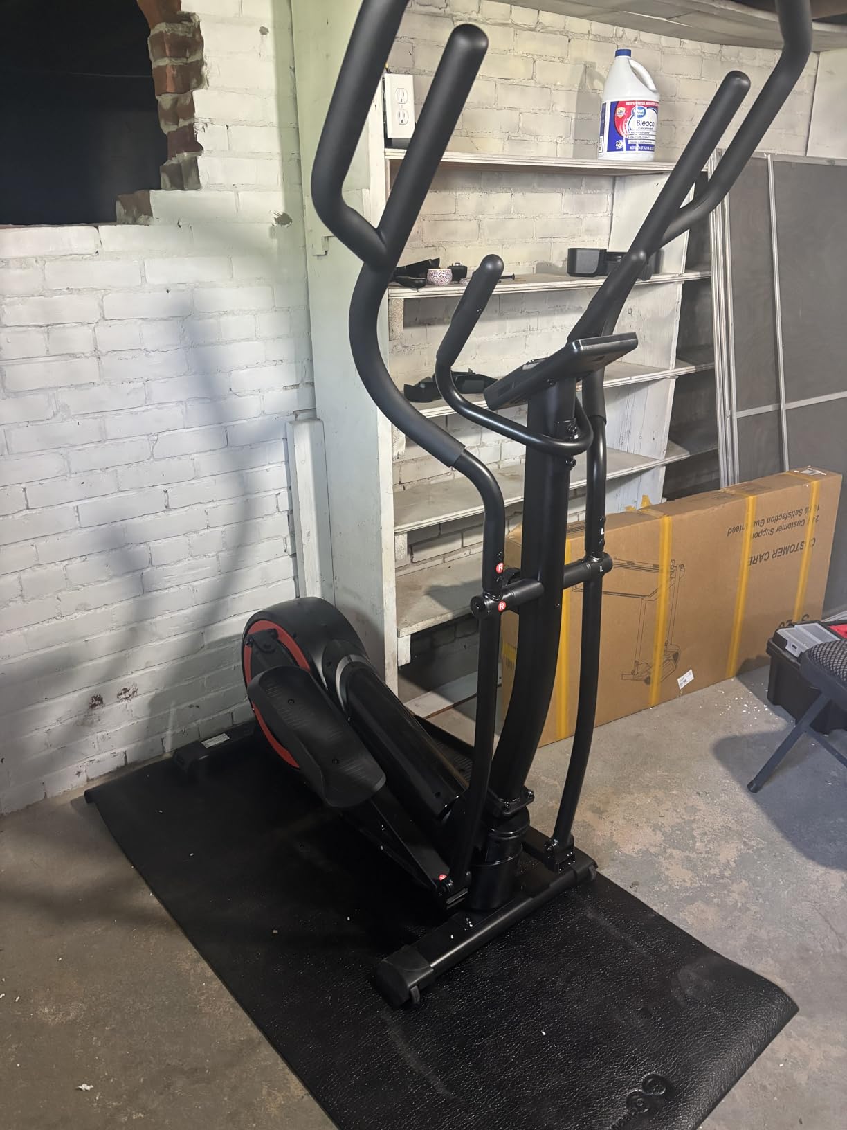 Elliptical Exercise Machine with 15.5''-17'' Stride & Heart Rate Grips, Ultra Silent Magnetic Elliptical Machine for Home with 16 Levels Resistance and LCD Monitor, 400 LBS Weight Capacity customer photo 1